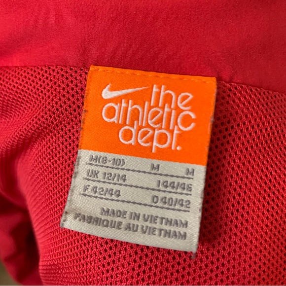 Vintage Nike Athletic Dept Red Windbreaker Jacket - Picture 6 of 6